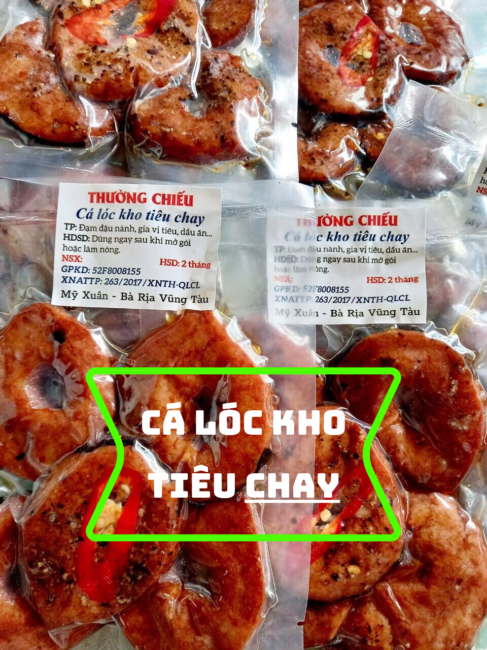 [30k/bịt] Cá Lóc Kho Tiêu Chay - TPC Vô Lượng Quang