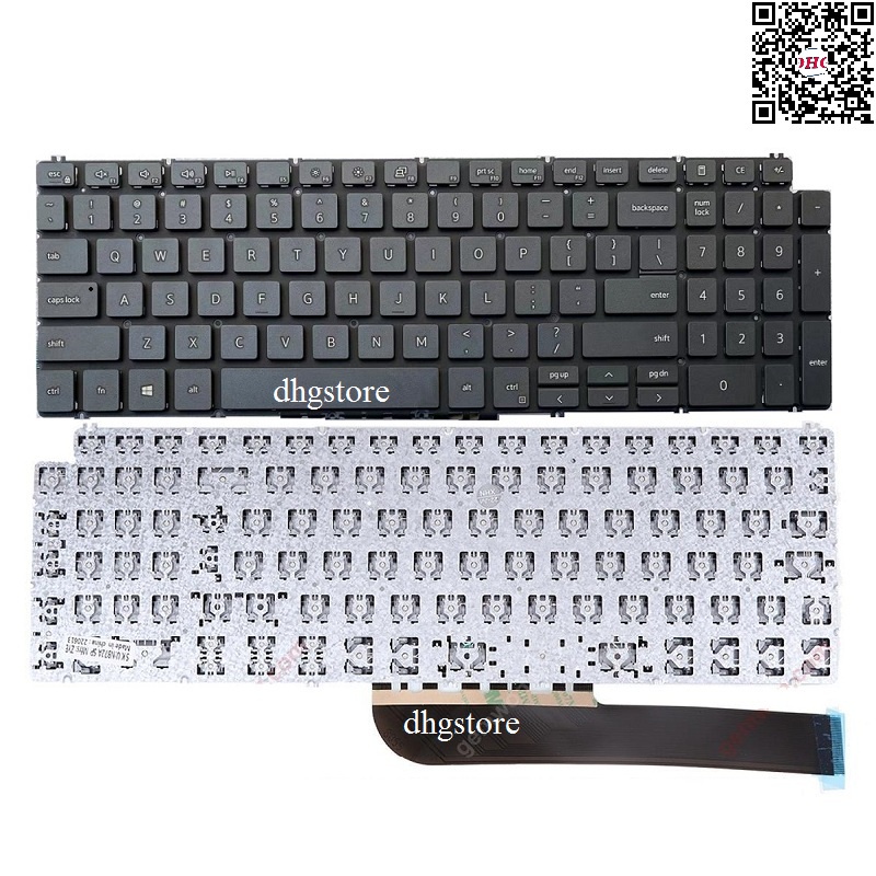 Bàn phím latop dell vostro 3500 3501, latitude 3510 3520 màu đen