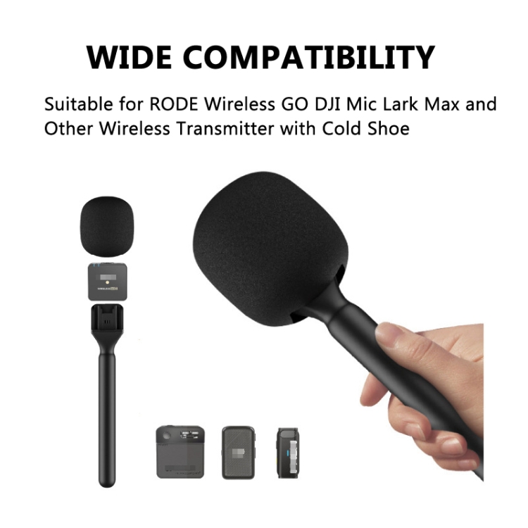 Plz Microphone phỏng vấn xử lý cho DJI Mic / Moma / Rode không dây đi/Relacart