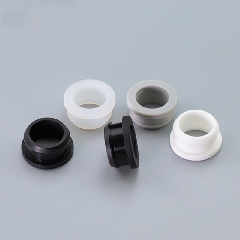 Black Silicone Rubber Snap-on Grommet End Caps – Wire Inserts, Cable Protection Plugs
