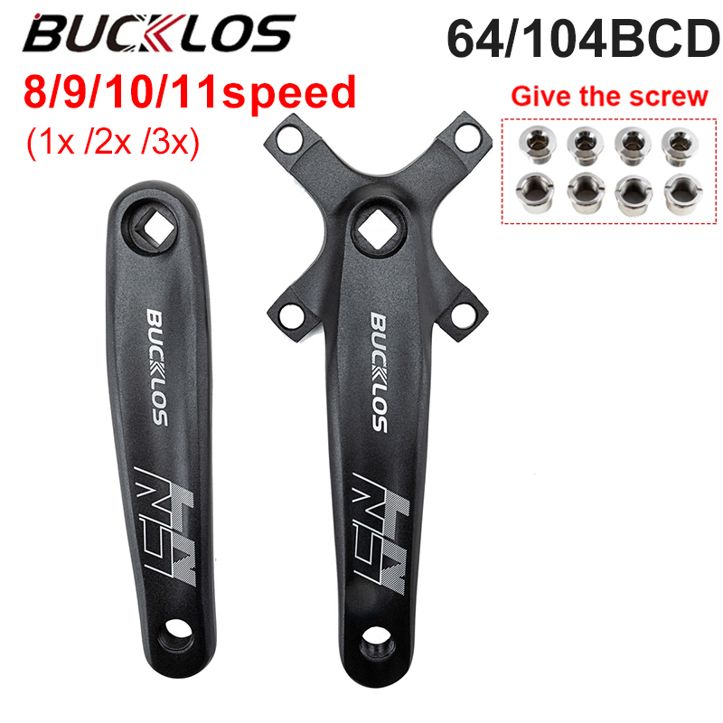 BUCKLOS MTB Crankset 170 Triple Bicycle Crank Set 10 Speed 22/32/44T ...