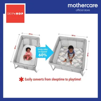 skip hop play to night expanding travel crib