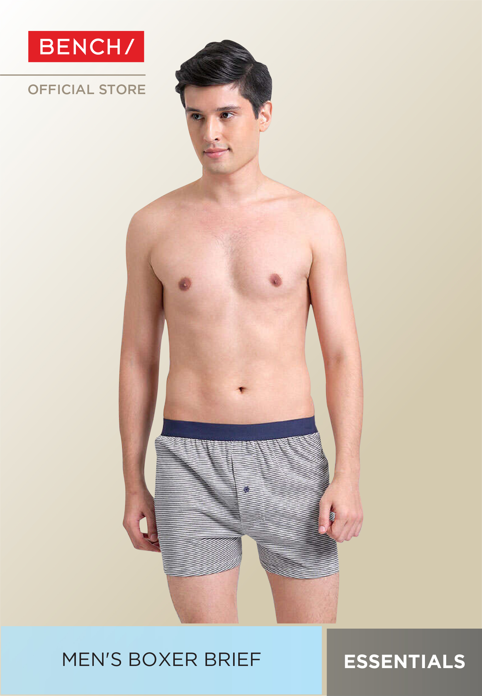 BENCH BCX0005 Striped Boxer Shorts Lazada PH
