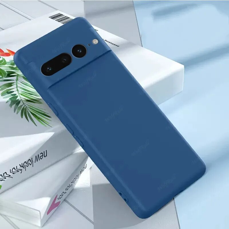 Google Pixel 8A Liquid Silicone Casing For Google Pixel 8 A Pro Pixel8a pixel8pro 7pro 7a 6a pixel7 2024 Camera lens Protection Phone Case Shockproof Back Cover