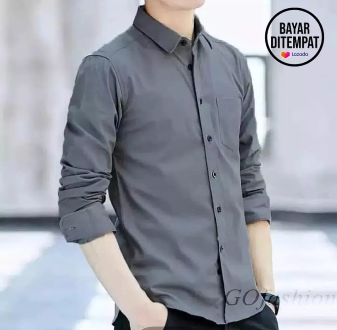 baju kemeja cowok dewasa terbaru 2023 viral/kemeja polos laki laki