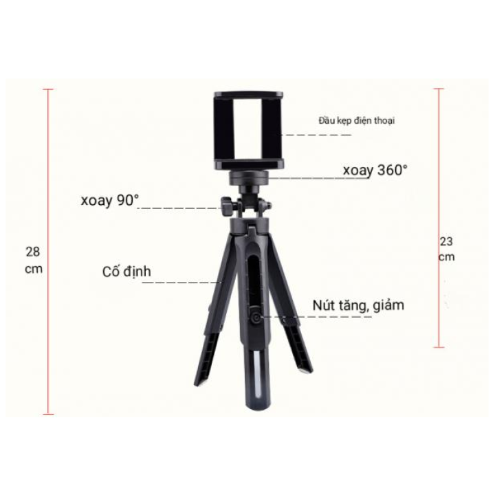 Giá đỡ Điện thoại 3 chân Tripod Support MT-01