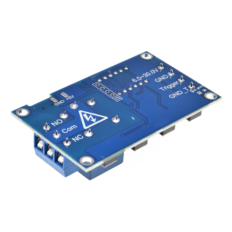 Dc 6V-30V 1 kênh 5V Mô-đun Rơle độ trễ thời gian mô-đun Rơle kích hoạt Off/On chuyển đổi thời gian chu kỳ 999 phút cho Arduino bảng Rơle