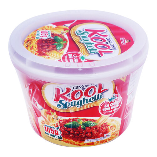 Mì trộn Cung Đình Kool Spaghetti (thùng 12 bát*105g) | bách hóa Hoàn Hảo