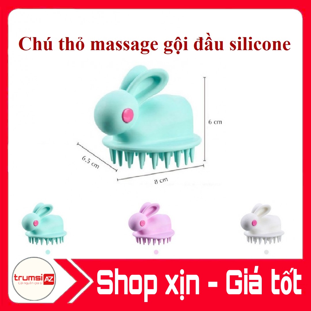 Dụng cụ gội đầu giúp massage thư giãn hình con thỏ
