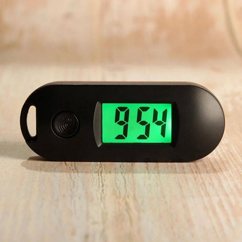 LCD Display Luminous Digital Electronic Clock Keychain Key Display ...
