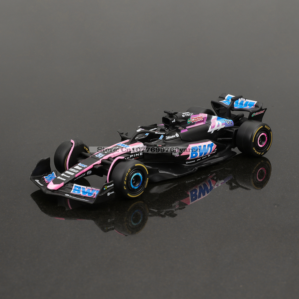 Bburago 1:43 Alpine F1 Team A524 2024 10 Pierre Gasly 31 Esteban Ocon Alloy Car Die Cast Model Toy Collectible competition.