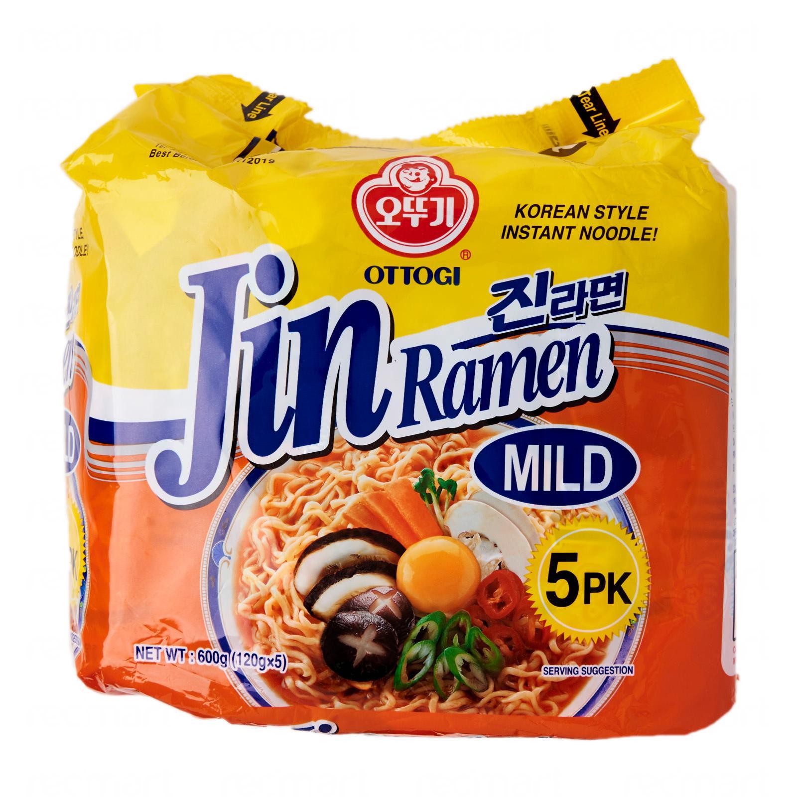 Bundle Of 2 Ottogi Jin Ramen Mild Taste 120g X 5s 03021 Lazada Singapore