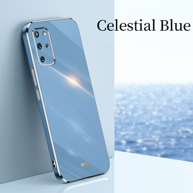 YBD Plating phone Case For Samsung Galaxy S10 Plus S20 Plus S20FE S20 Ultra Casing Precise Camera Protection cases Luxury Straight Edge Cover