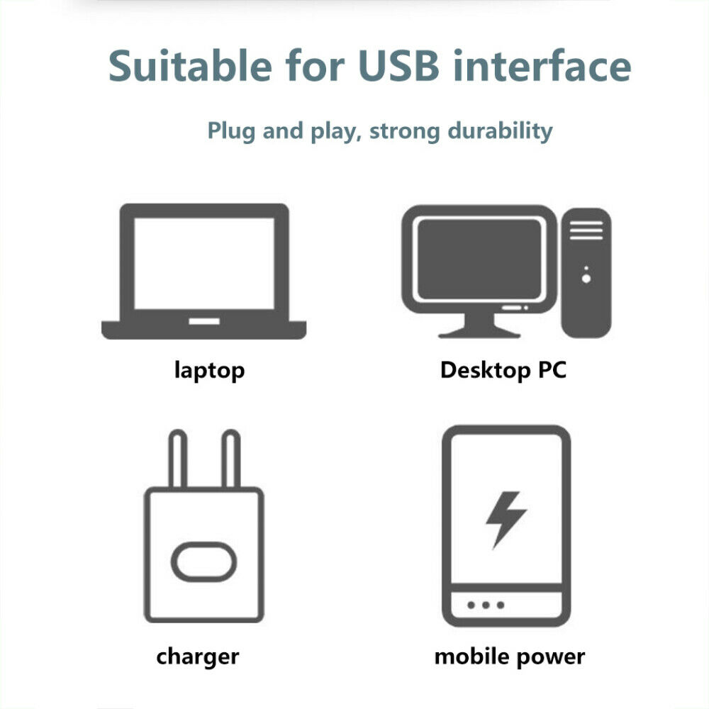 Đèn Ngủ LED Cổng USB, Đèn LED Mini Bảo Vệ Mắt Đọc Sách