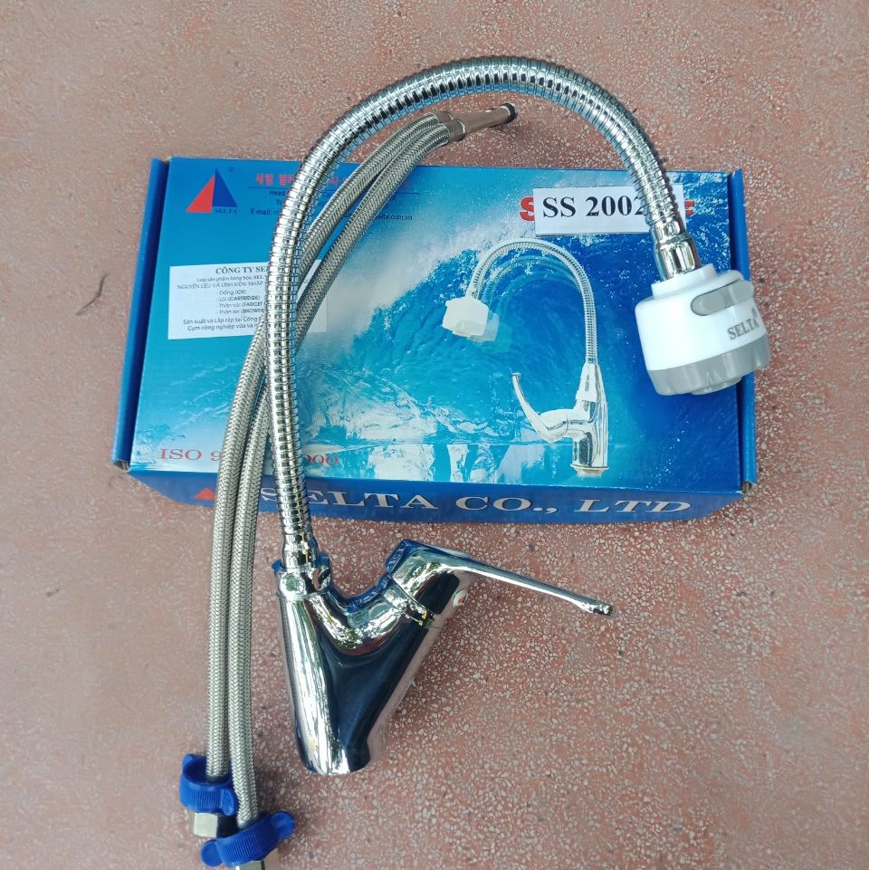 Vòi rửa bát SELTA SS-2002F nóng lạnh cần mềm