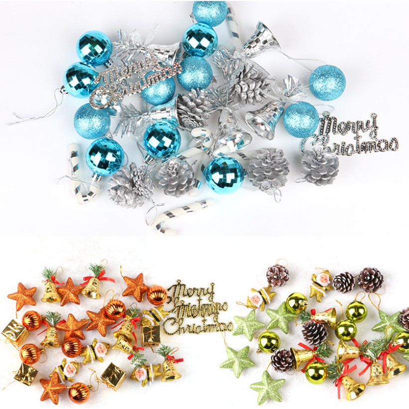 Bộ phụ kiện trang trí noel nhiều món MẪU E16