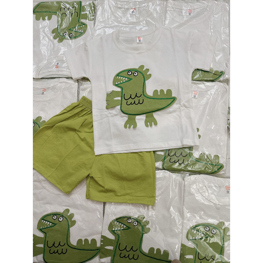Bộ khủng long xanh bé trai