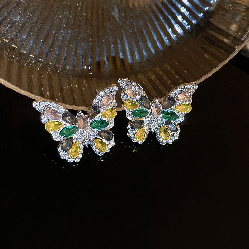 Women crystal rhinestone earrings