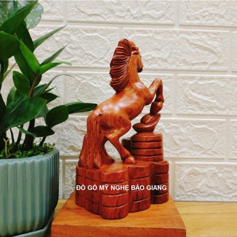[GIARE] Tượng con ngựa gỗ hương 15 cm
