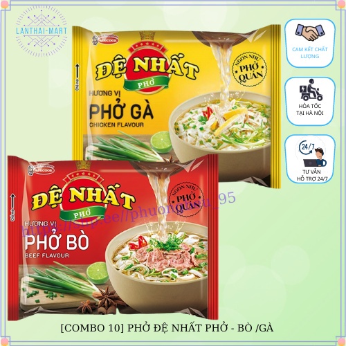 [COMBO 5 GÓI] PHỞ ĐỆ NHẤT VỊ BÒ/ GÀ - SIÊU NGON