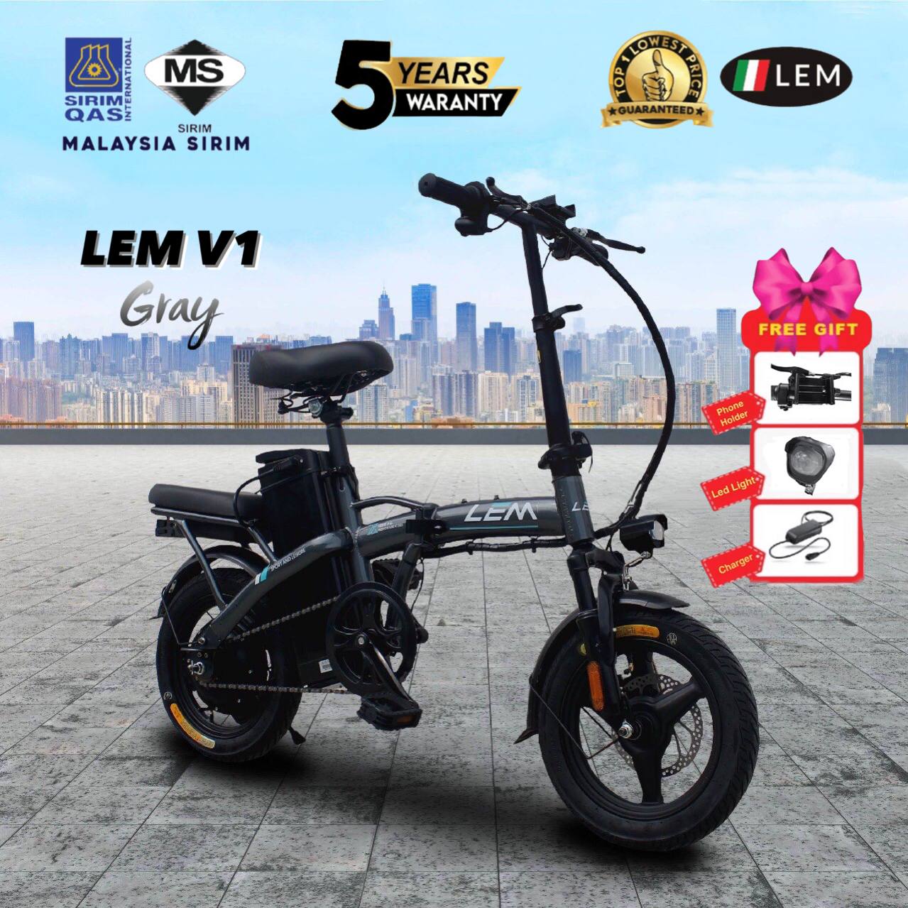 ☆LEM☆Model Lem V1 With Paddle electric bike/electric bicycle
