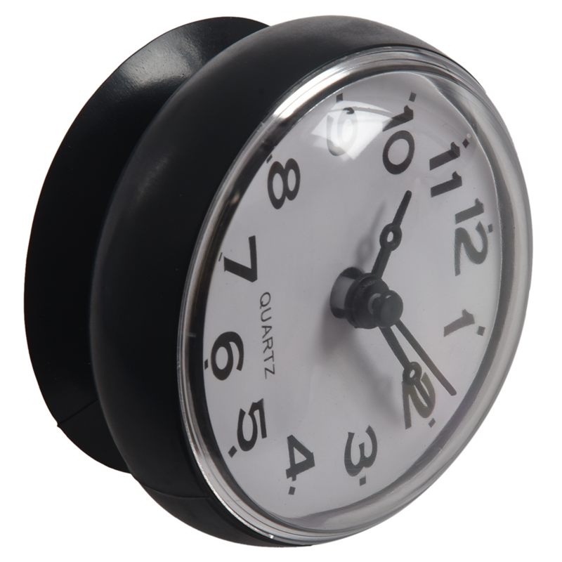 Small Clock Pushing 7cm Waterproof Kitchen Bathroom Shower Clock Suction Cup Sucker Wall ...