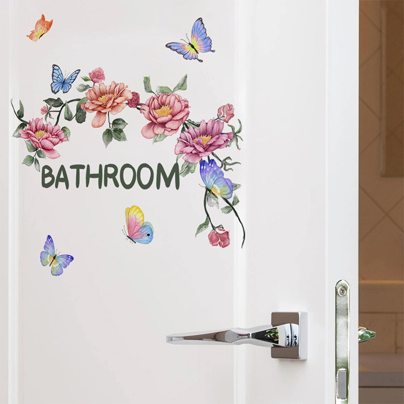 Beautiful%20Butterfly%20Flower%20Wall%20Stickers%20Toilet%20Bathroom%20Door%20Decoration%20Mural%20Home%20Decor%20Self-adhesive%20Beautify%20Wallpaper%20MENGYU%20-%20Image%202