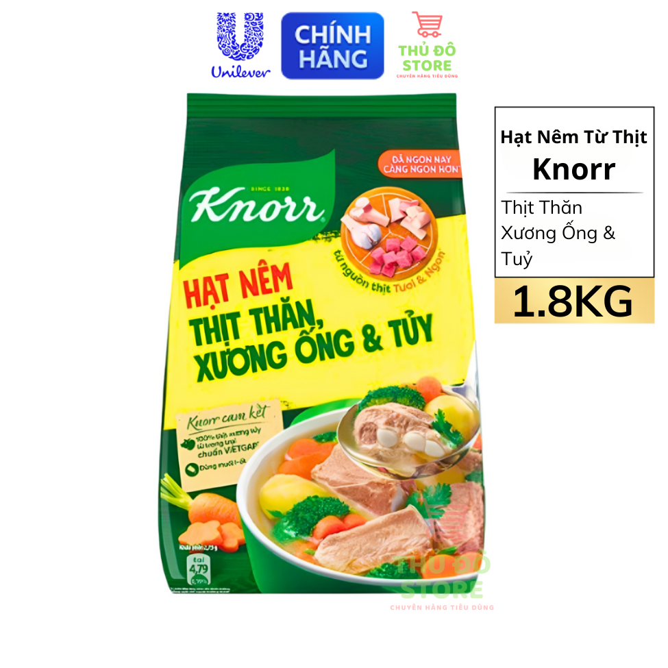 Hạt Nêm Knorr Từ Thịt Thăn Và Xương Ống & Tủy - Túi 1.8KG