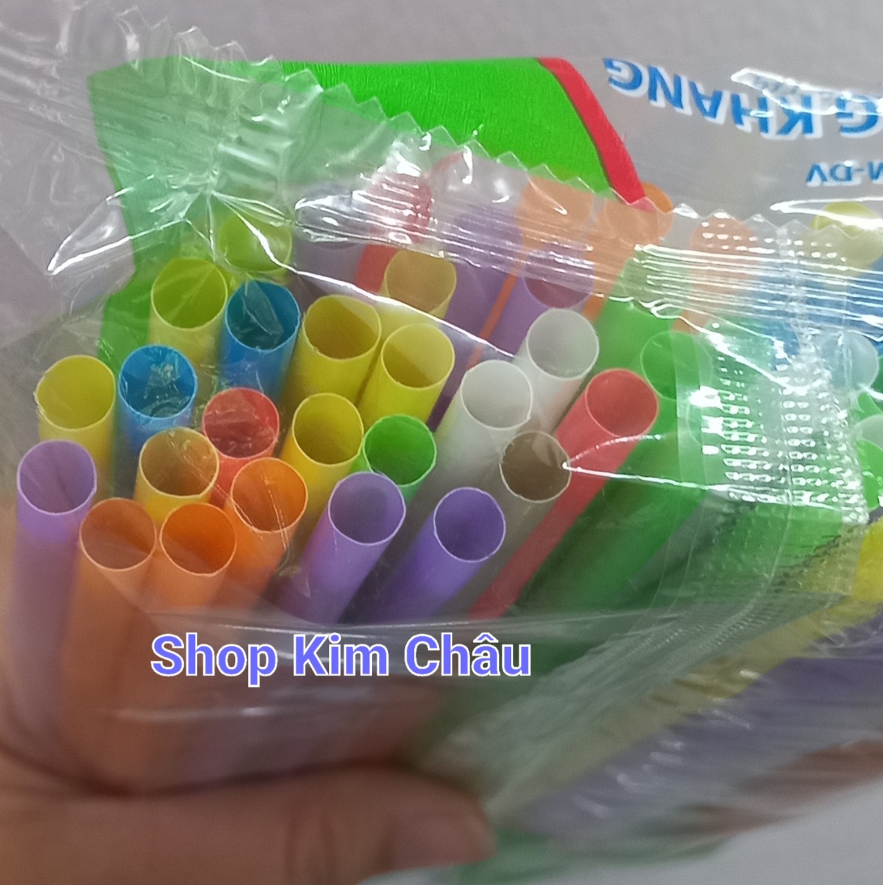 [1 bịch 80 cây] Ống hút cong nhiều màu phi 6