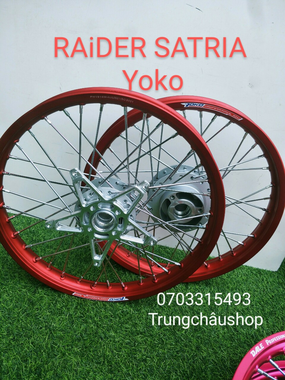 [HCM] CẶP BÁNH CĂM RAIDER SATRIA NIỀNG YOKO THÁI CÓ 3 MÀU KÈM 2 ĐĨA HOẶC PÁT NGÔI SAO