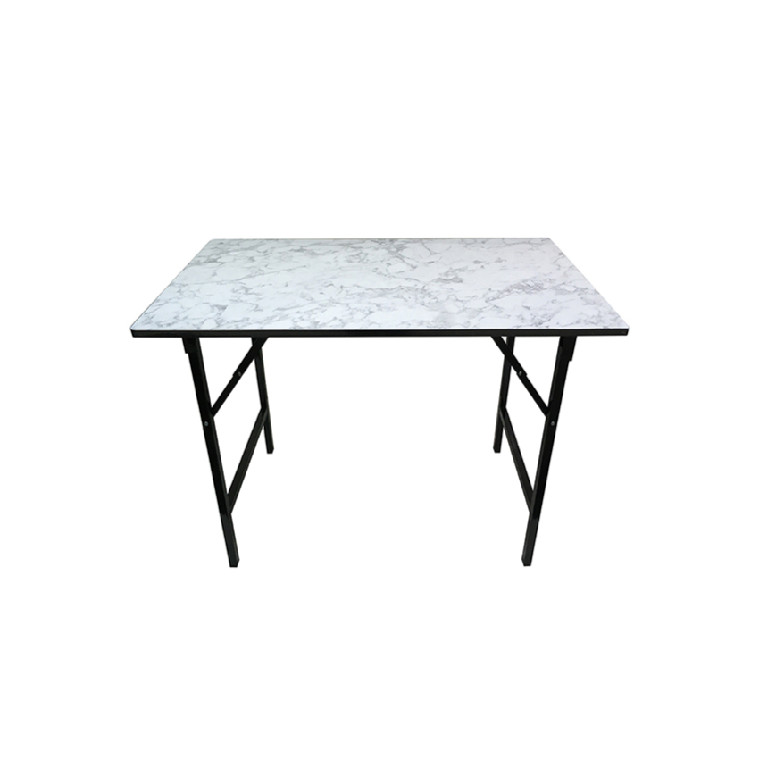 NOBURU โต๊ะอเนกประสงค์ ขนาด 60x90 ซม. รุ่น NBR ลายหิน (ดำ,ขาว)