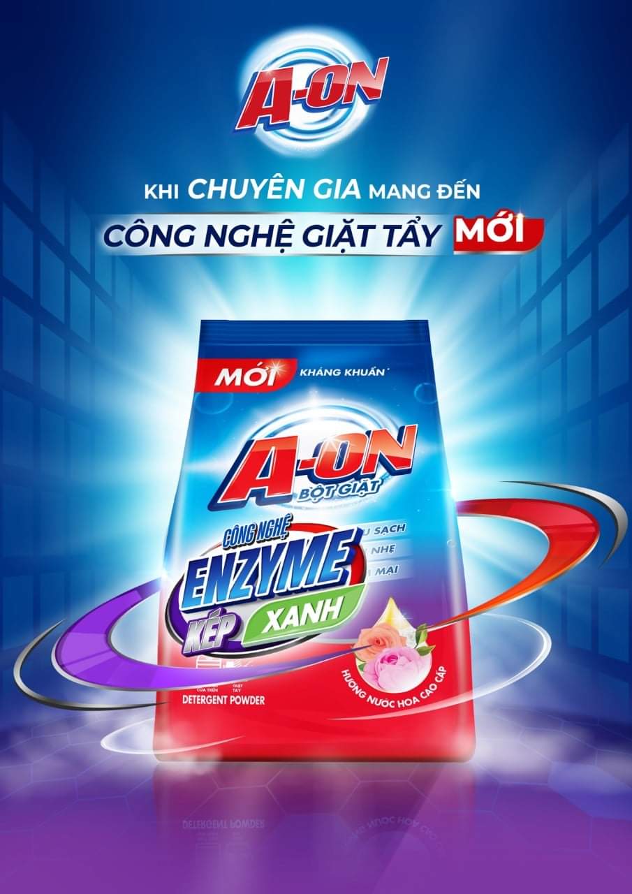 Bột giặt AON Hương Nước Hoa 6kg (Sạch, Thơm)