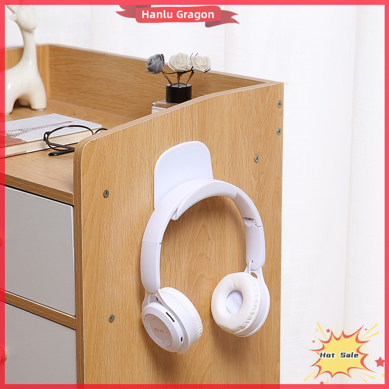 Hanlu Punch-Free Head-Mounted Headphone Bracket Storage Hook Dormitory Wall-Mounted Computer Headset Holder Earphone Display Stand