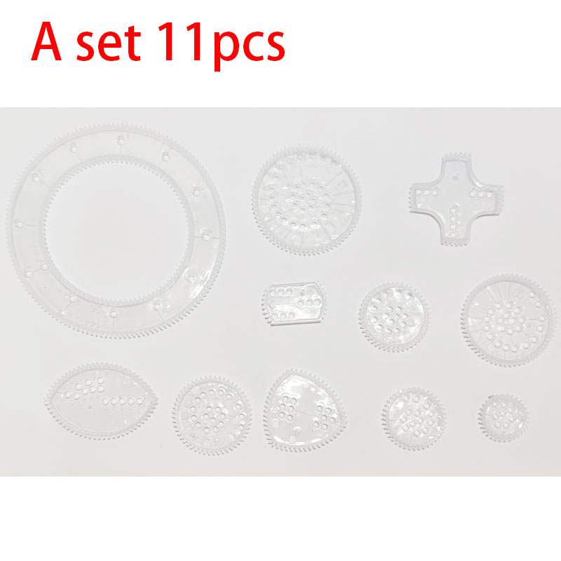 【Trick or Treat Alliance Mall】11/22pcs Drawing Toys Gears Wheels Geometric Ruler Drawing Accessories Creative Educational Kids Toy. 