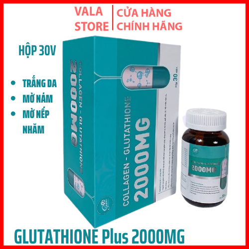 Viên uống trắng da làm mờ nám glutathione 2000mg