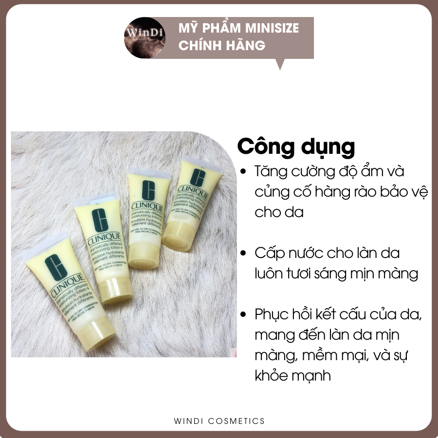 Kem dưỡng Clinique Dramatically Different Moisturizing Gel 15ml