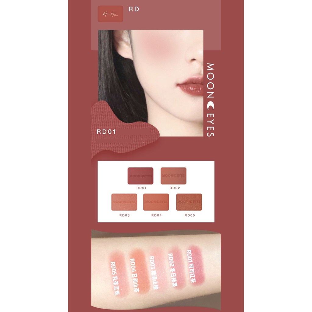 [MOON EYES] Phấn má Moon Eyes Color 35 màu 6.5gr