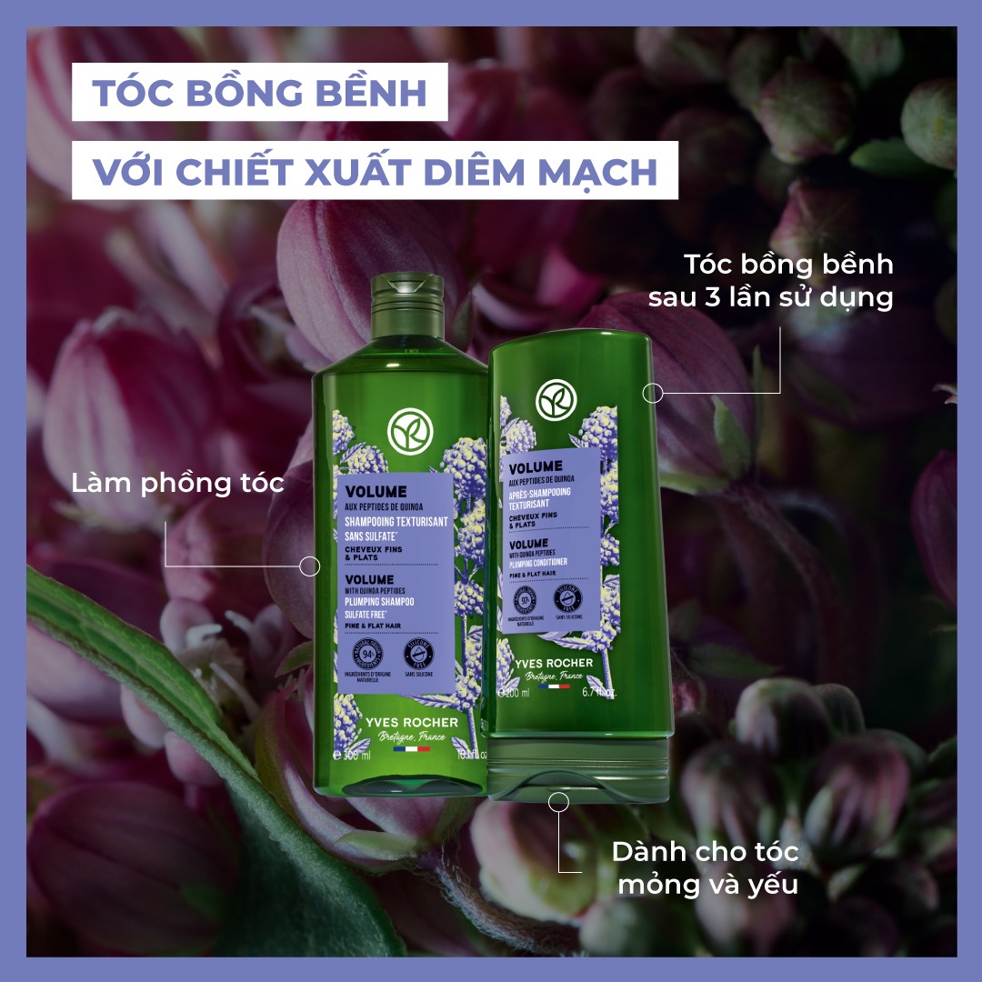 Dầu Xả Làm Phồng Tóc Yves Rocher Volume Plumping Conditioner 200ml