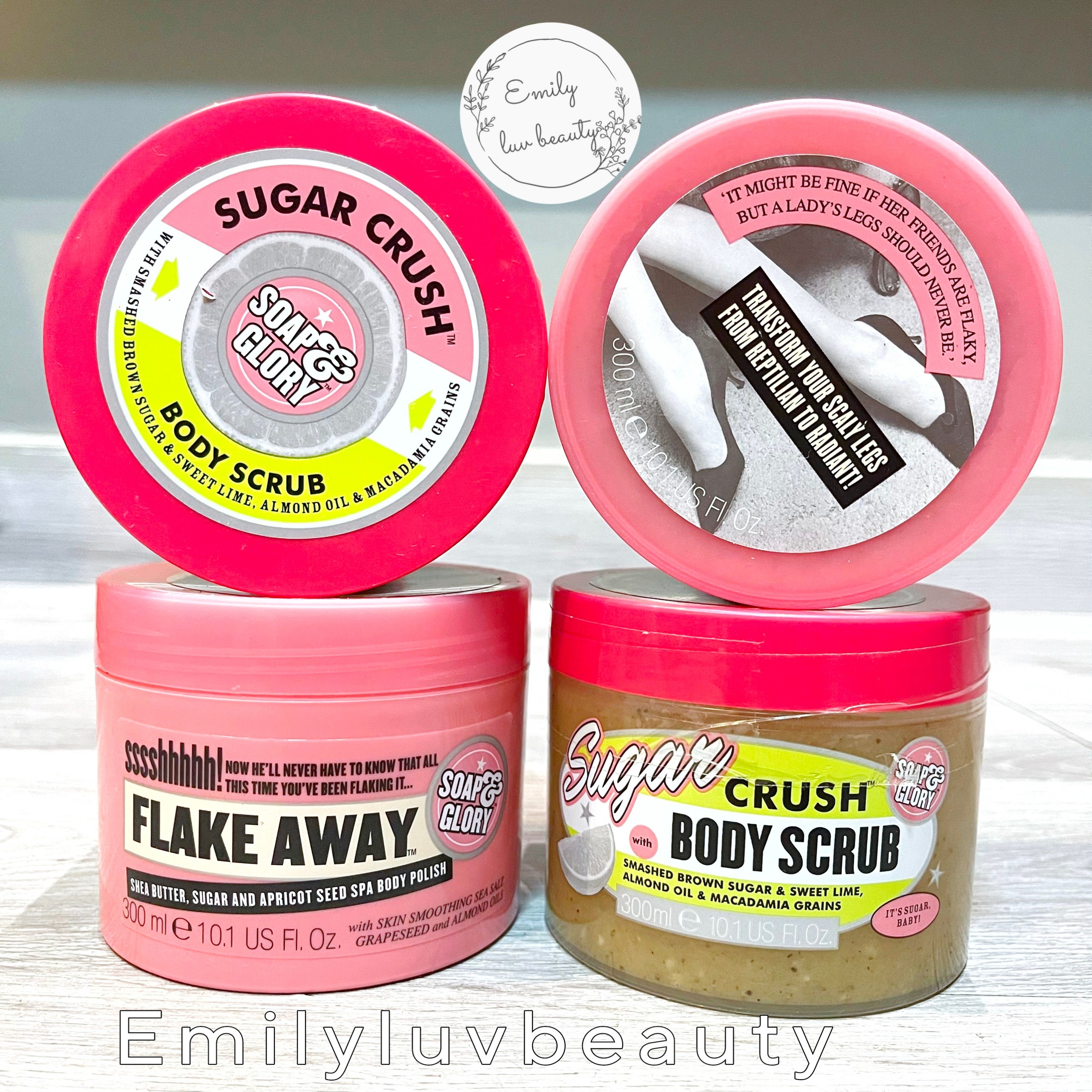 Tẩy da chết toàn thân Soap & Glory 300ml UK