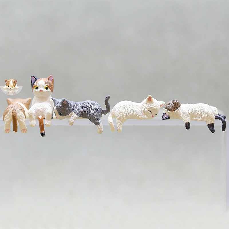 Cartoon%20Simulation%20Fish%20Tank%20Edge%20Hang%20Cat%20Aquarium%20Ornament%20Figurine%20Miniature%20Fayshow%20-%20Image%202