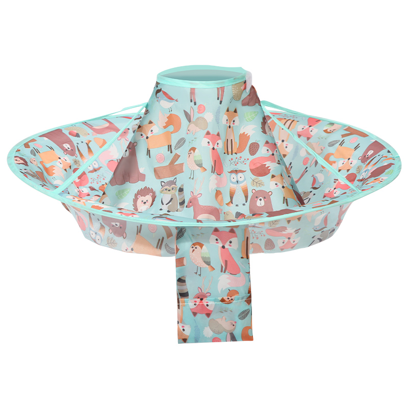Kids Hair Cutting Cape Foldable Waterproof Children Hair Cut Cloak Barber Umbrella Haircut Cape