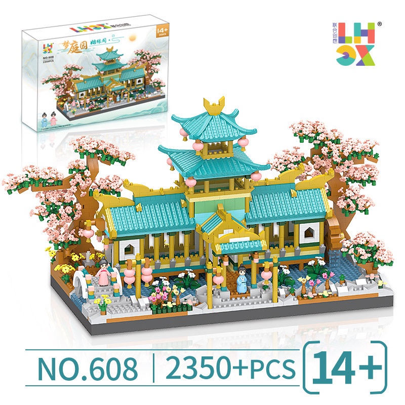 利lego bộ đồ chơi lắp ráp tòa nhà 608 dream garden phong cách cổ điển giúp giảm căng thẳng