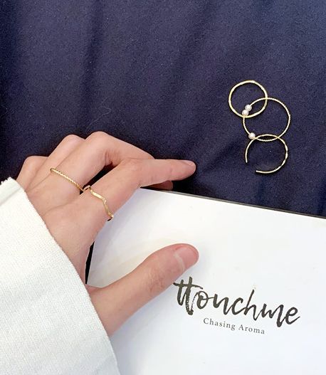 Nhẫn thời trang, set nhẫn cá tính cực chất NK55 set 5 chiếc