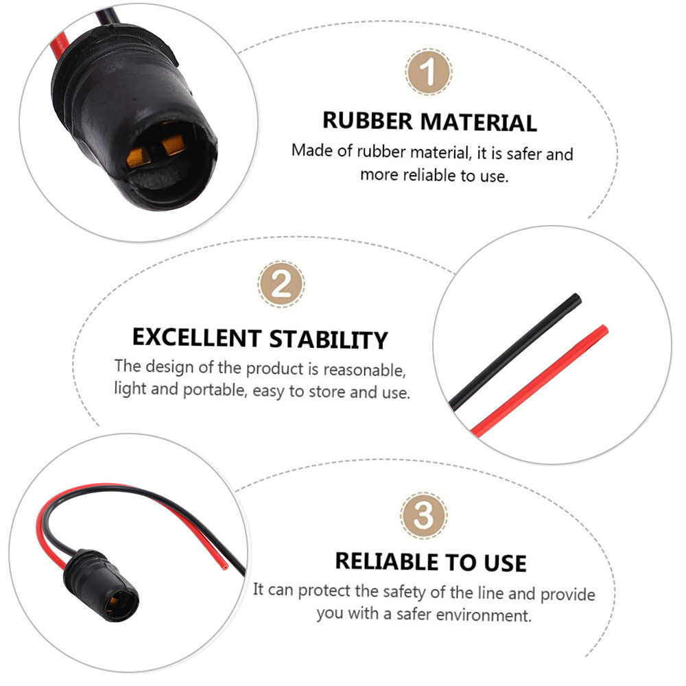 1/2/4pcs xe hơi và xe gắn máy trang bị thêm đèn chủ t10 Bộ chuyển đổi ổ cắm bóng đèn với cáp