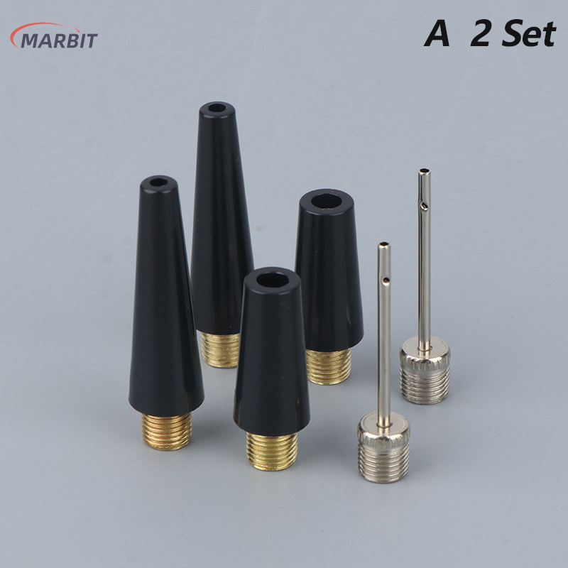 MARBIT Bộ chuyển đổi vòi phun Kim Bi 2 Bộ van khí bơm hơi kim bơm bóng