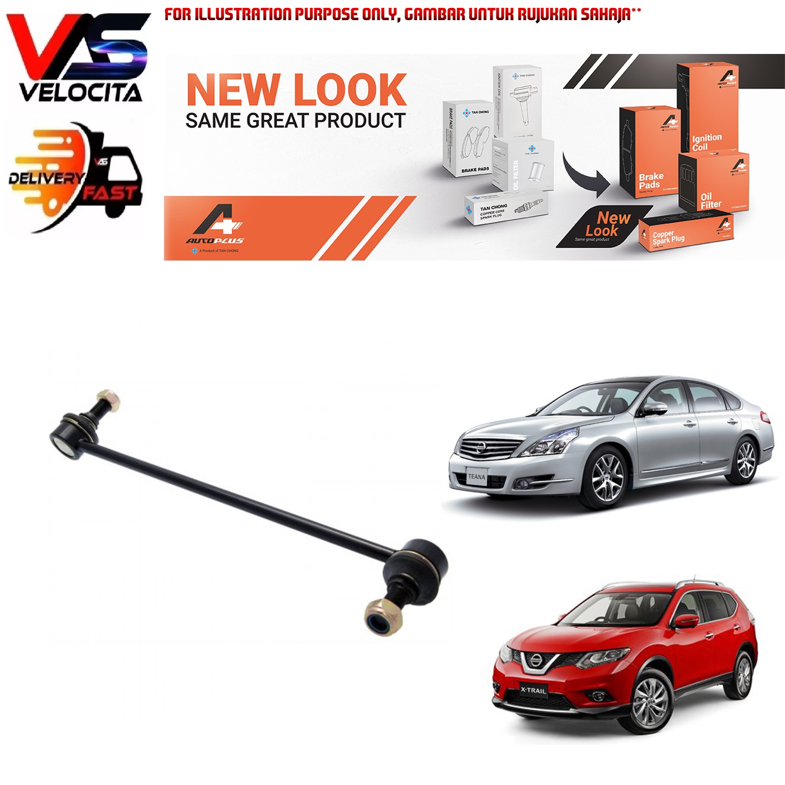 TAN CHONG AUTOPLUS (1PCS) FRONT STABILIZER LINK NISSAN XTRAIL T32 2014