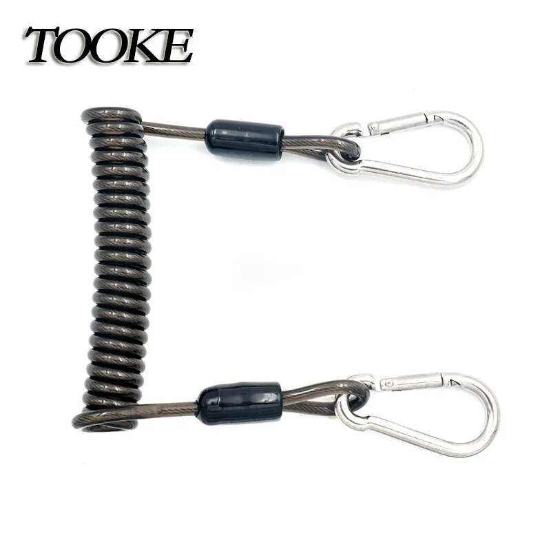 SEA Scuba Diving Snappy Coil springs Camera Lanyard Spiral With Ring ...