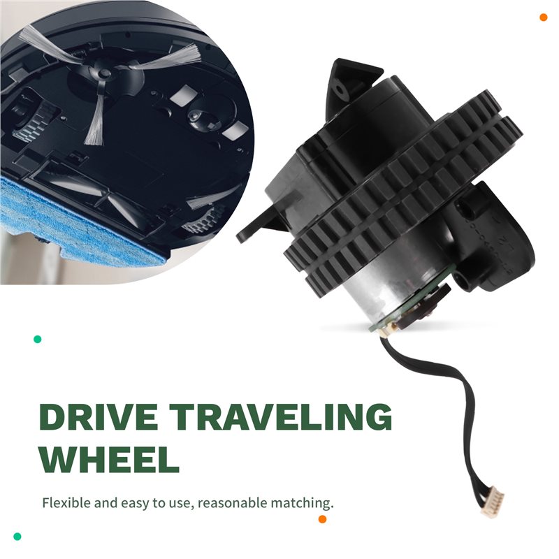 Electronically Controlled Replacement Traveling Wheel for Cecotec Conga 950 1090 1790 2290 Drive Systems.