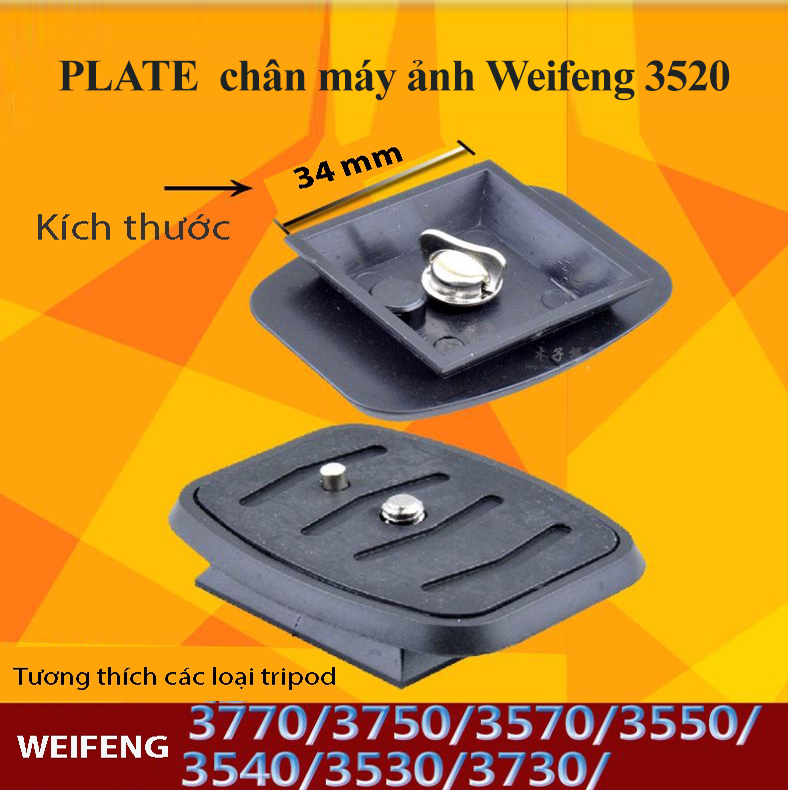 Tổng hợp plate, đế chân máy ảnh Tripod