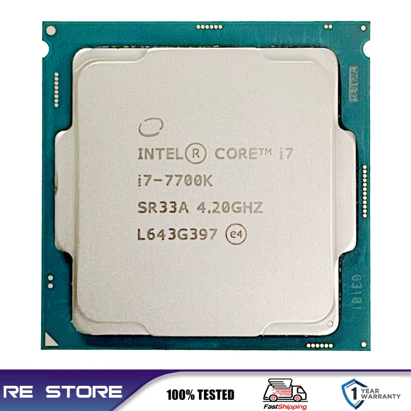 ใช้ Intel Core I7-7700K Quad-Core Cpu 4.2GHz 8-Thread LGA 1151 91W 14nm ...